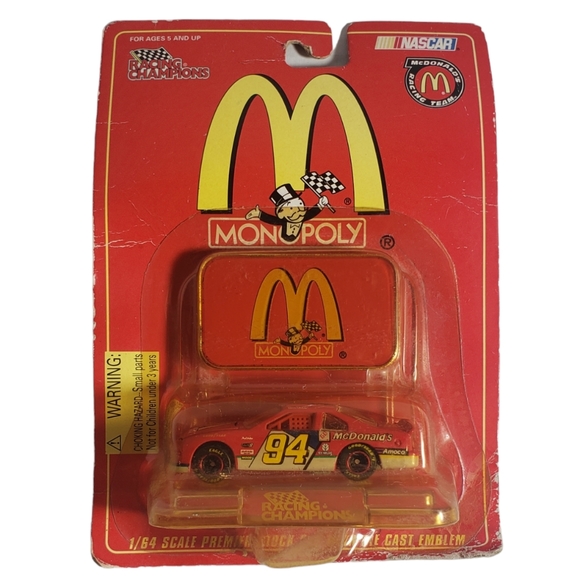 Racing Champions NASCAR McDonald's Racing Team #94 Bill Elliot Cars Set of 2 - Picture 2 of 7